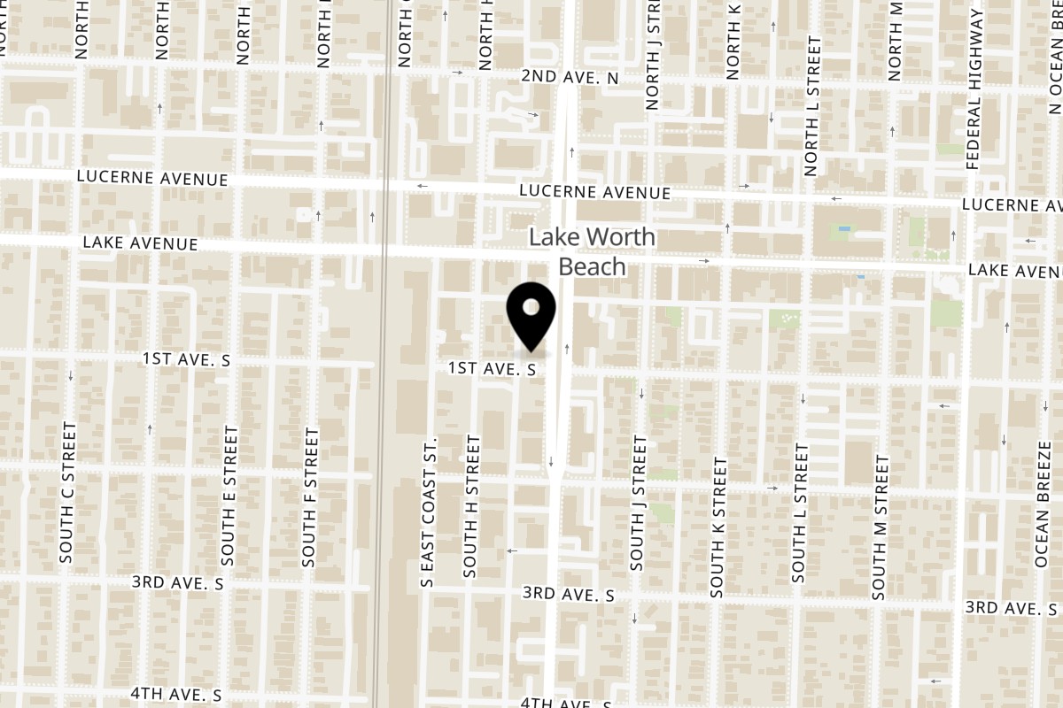 Map showing the location of El Rucon Dixie on 29 S Dixie Hwy in Lake Worth Beach